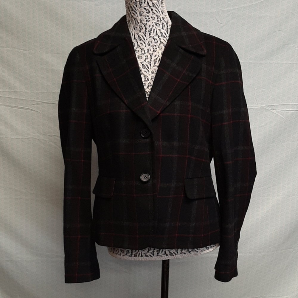 Talbots black label wool dress blazer